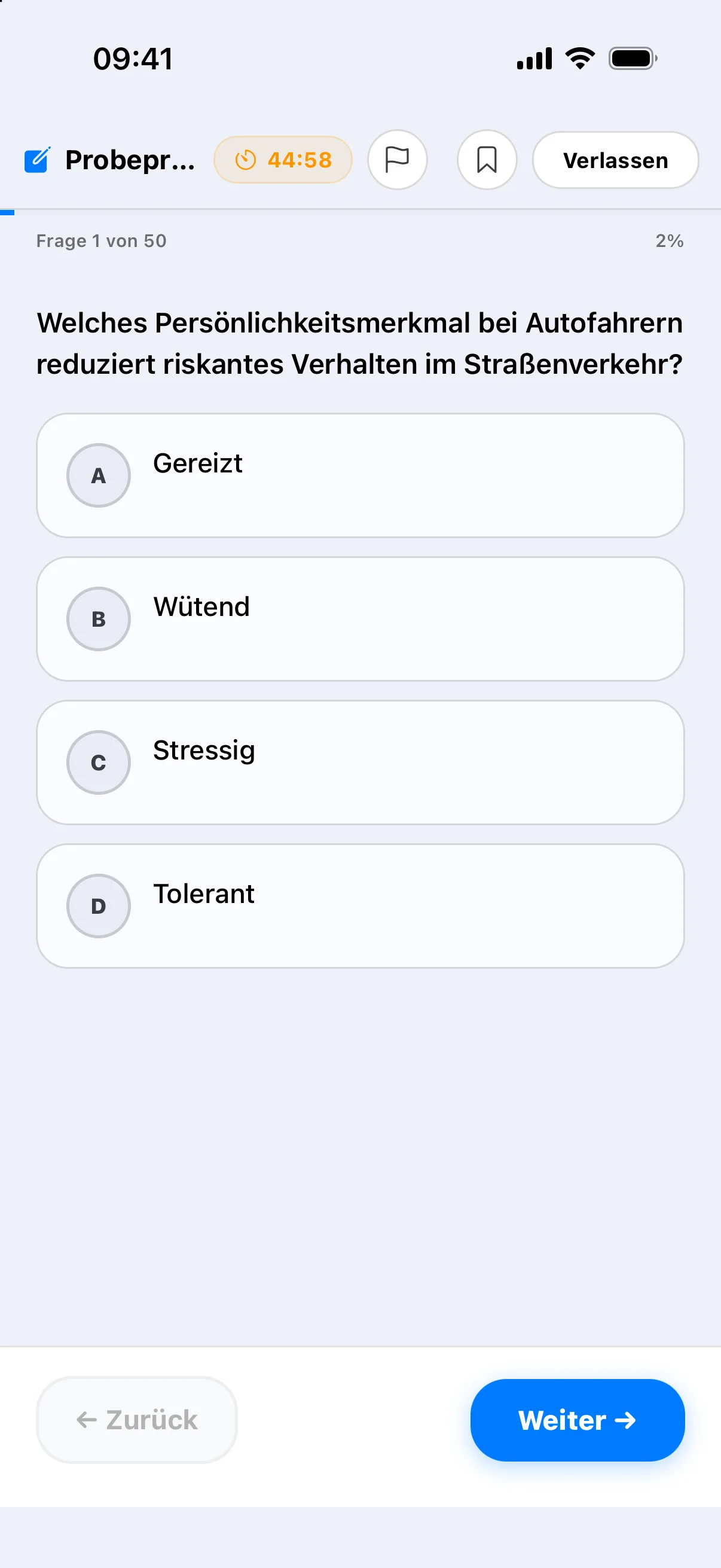 Question Screen
