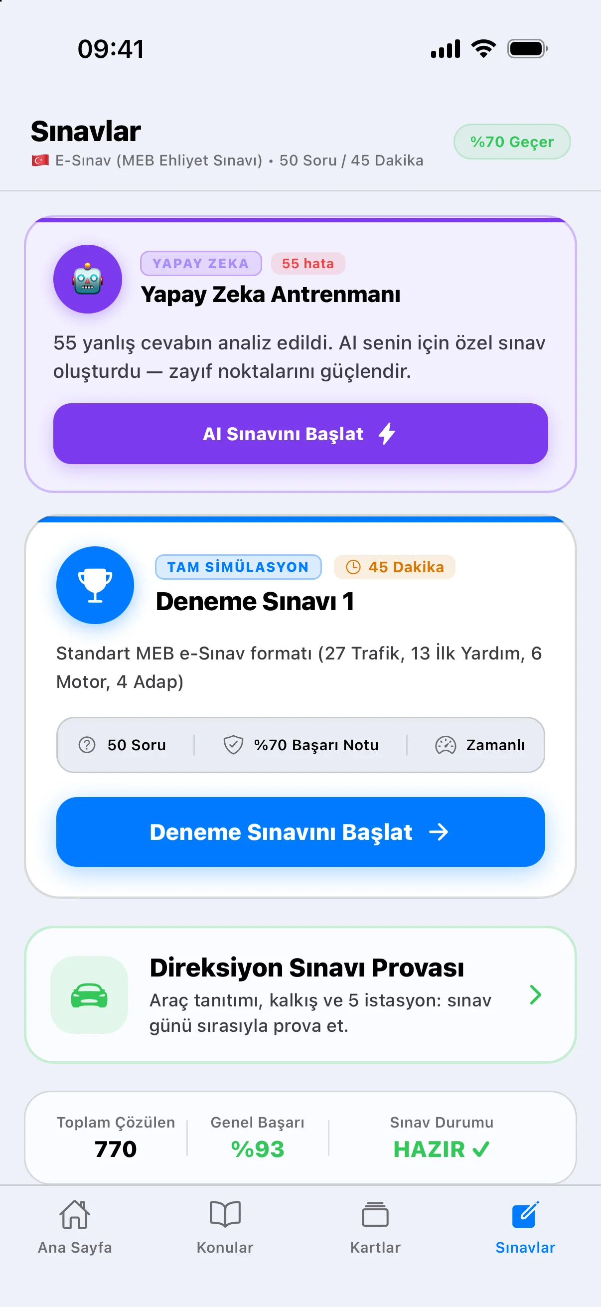 Exam Page