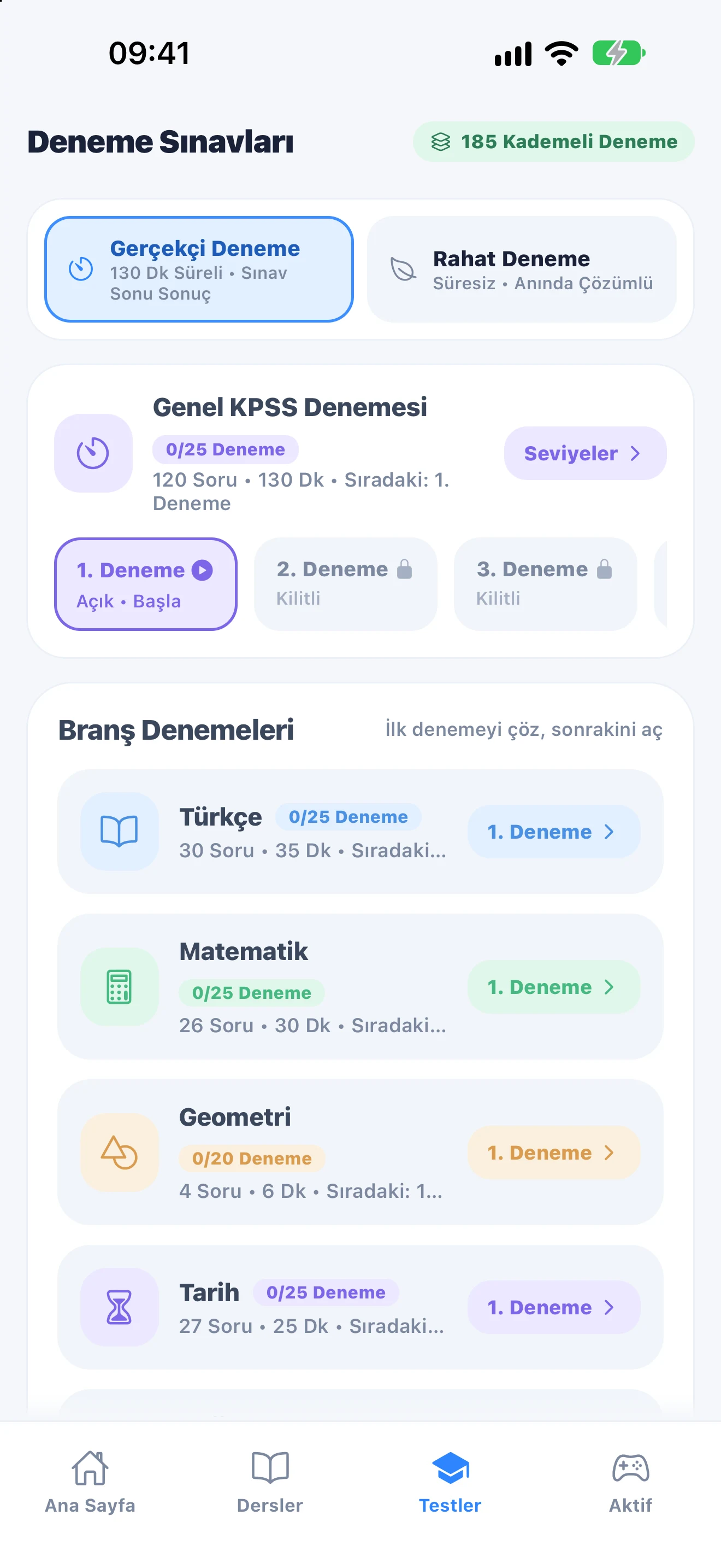 KPSS Active Soru Bankası ve Deneme Merkezi